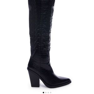 Black Knee-High Boots